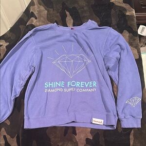 Diamond Supply Co. Purple Crewneck